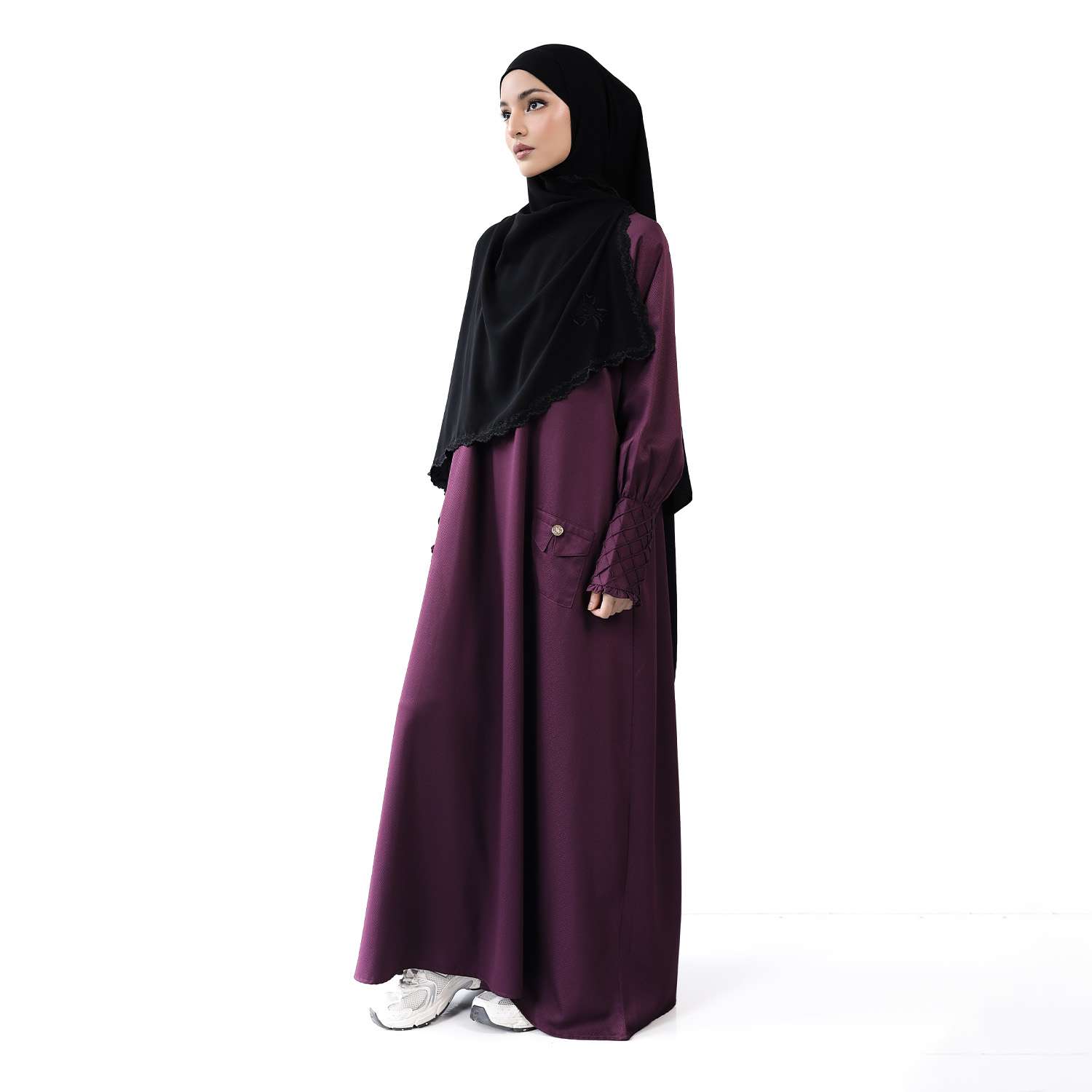 Athaya Abaya Burgundy