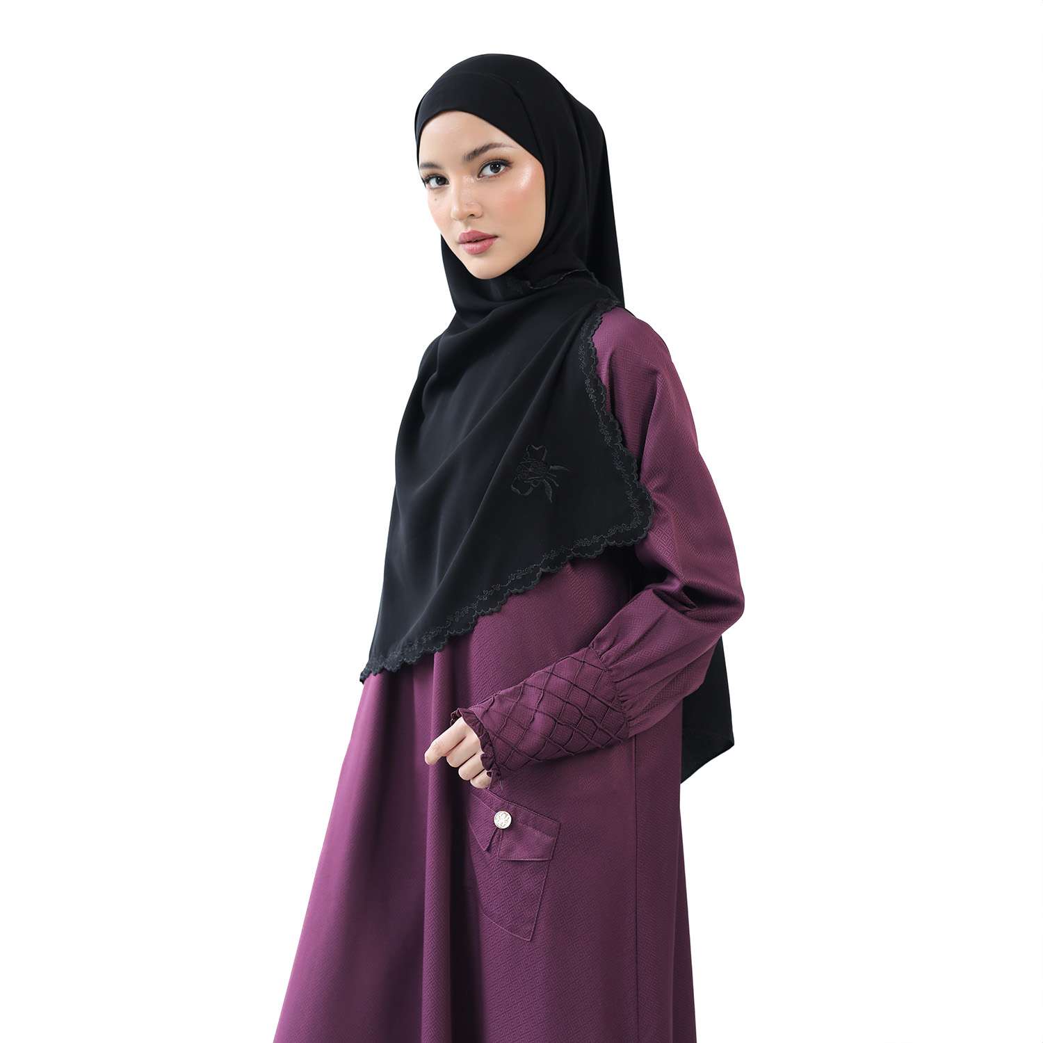 Athaya Abaya Burgundy