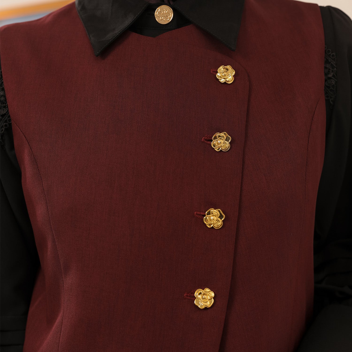 Enzy Vest Maroon