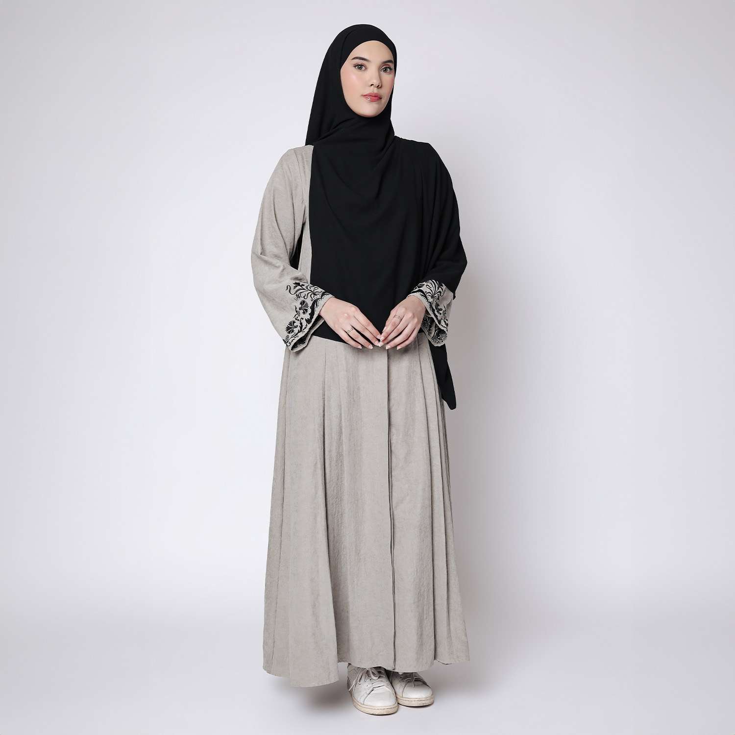 Fataya Dress Olive Grey